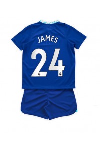 Chelsea Reece James #24 Babytruitje Thuis tenue Kind 2022-23 Korte Mouw (+ Korte broeken)